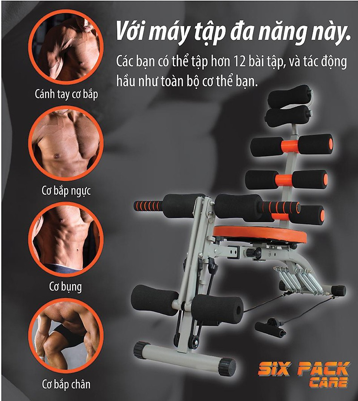 Máy Tập Cơ Bụng Đa Năng,Máy Tập Cơ Bụng Đa Năng Tập Bụng, Lưng, Eo Tại Nhà Gấp Gọn Tiện Lợi Tập Được Nhiều Động Tác Khác Nhau (hàng nhập khẩu)