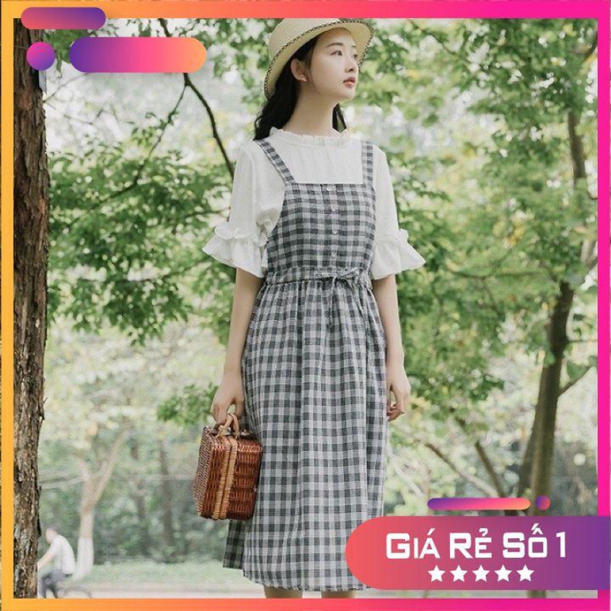 Top với hơn 67 váy yếm caro dài mới nhất  trieuson5