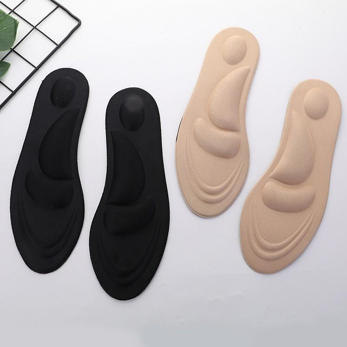 MIẾNG LÓT GIÀY THỂ THAO 4D CÓ GỜ CHỐNG SỐC (1 CẶP)
