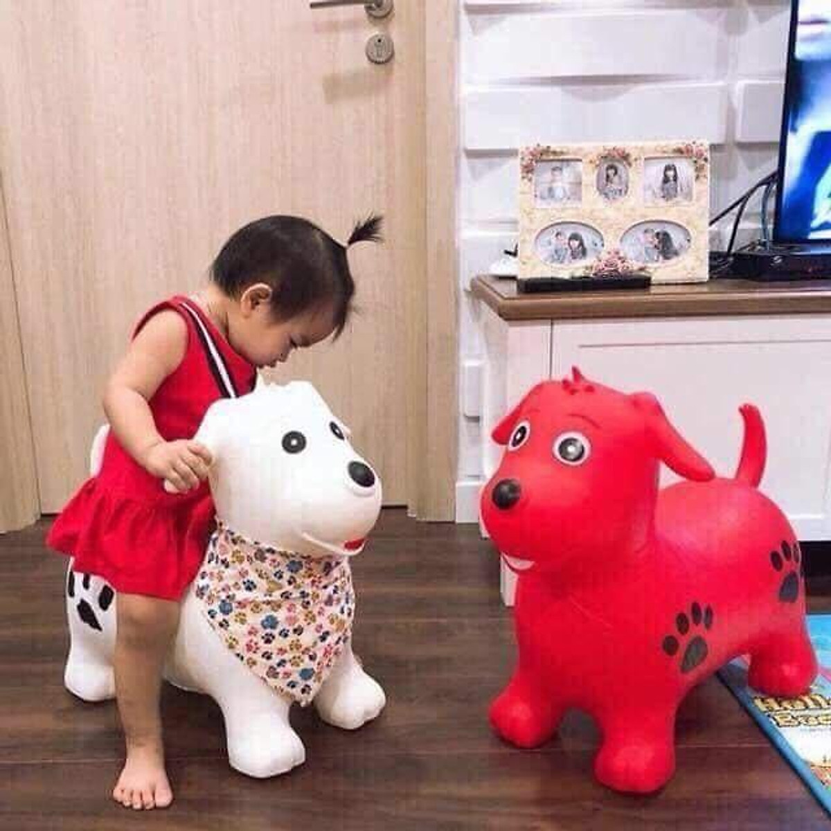 Thú nhún trẻ em cao cấp Toyshouse PA1012 - Tiêu chuẩn Xuất khẩu Mỹ (ASTM) và Châu Âu (EN71)- Đồ chơi vận động cho bé từ 8 tháng