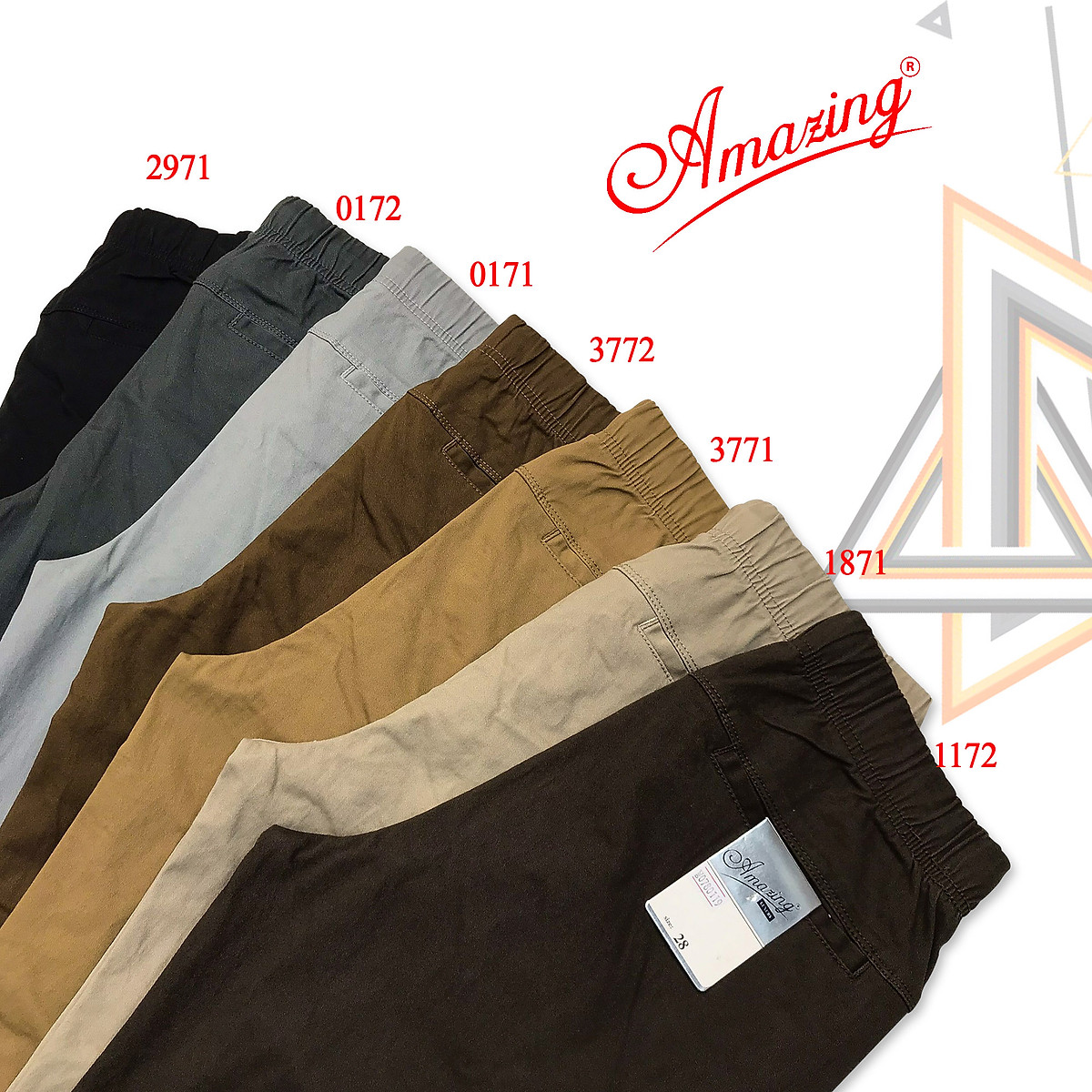 Quần jogger kaki cao cấp Amazing, lưng thun có dây rút, ống bo, thời trang unisex, màu sắc classic dễ phối đồ, có big size