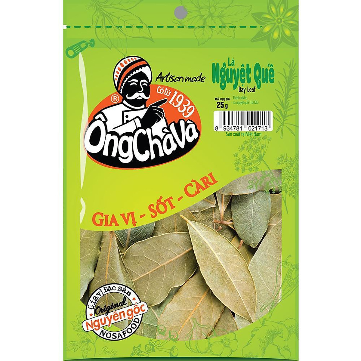 Lá Nguyệt Quế Ông Chà Và 25g (Bay Leaf)