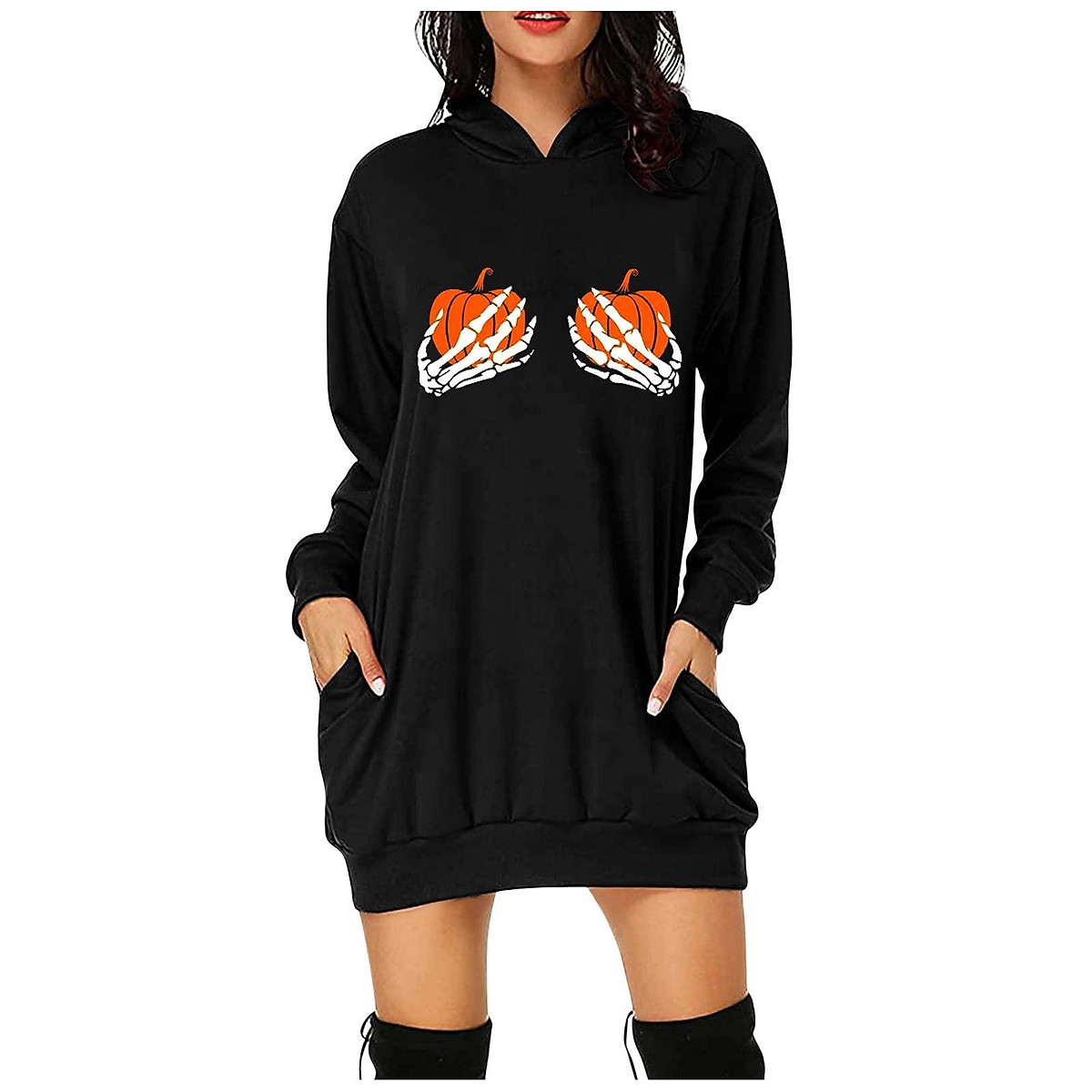 Casual Long Sweatshirts Women Halloween 