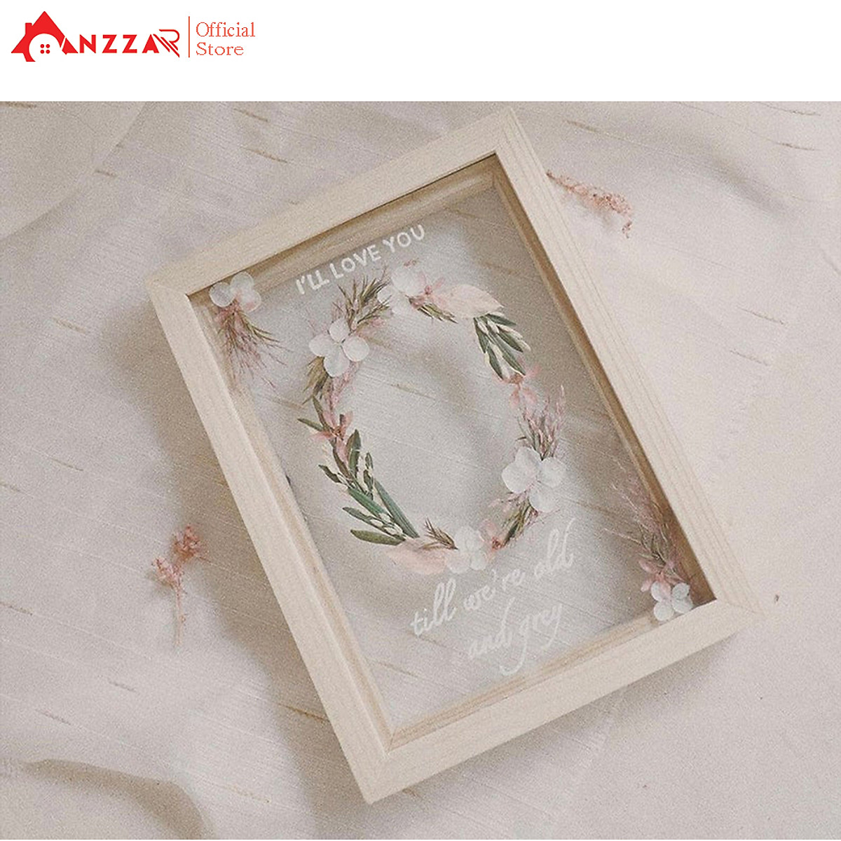 Khung ảnh để bàn nhiều kích thước, khung ảnh trong suốt Anzzar loại 2.5cm