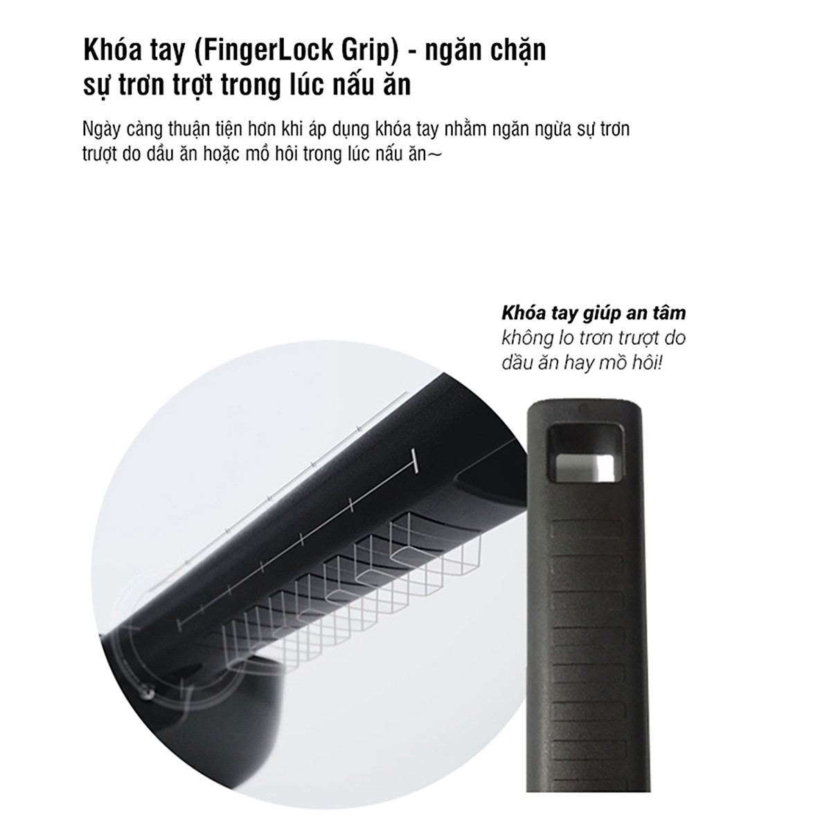 Chảo Rán Lock&Lock Soma - Màu Đen (Có Thể Sử Dụng Bếp Từ)