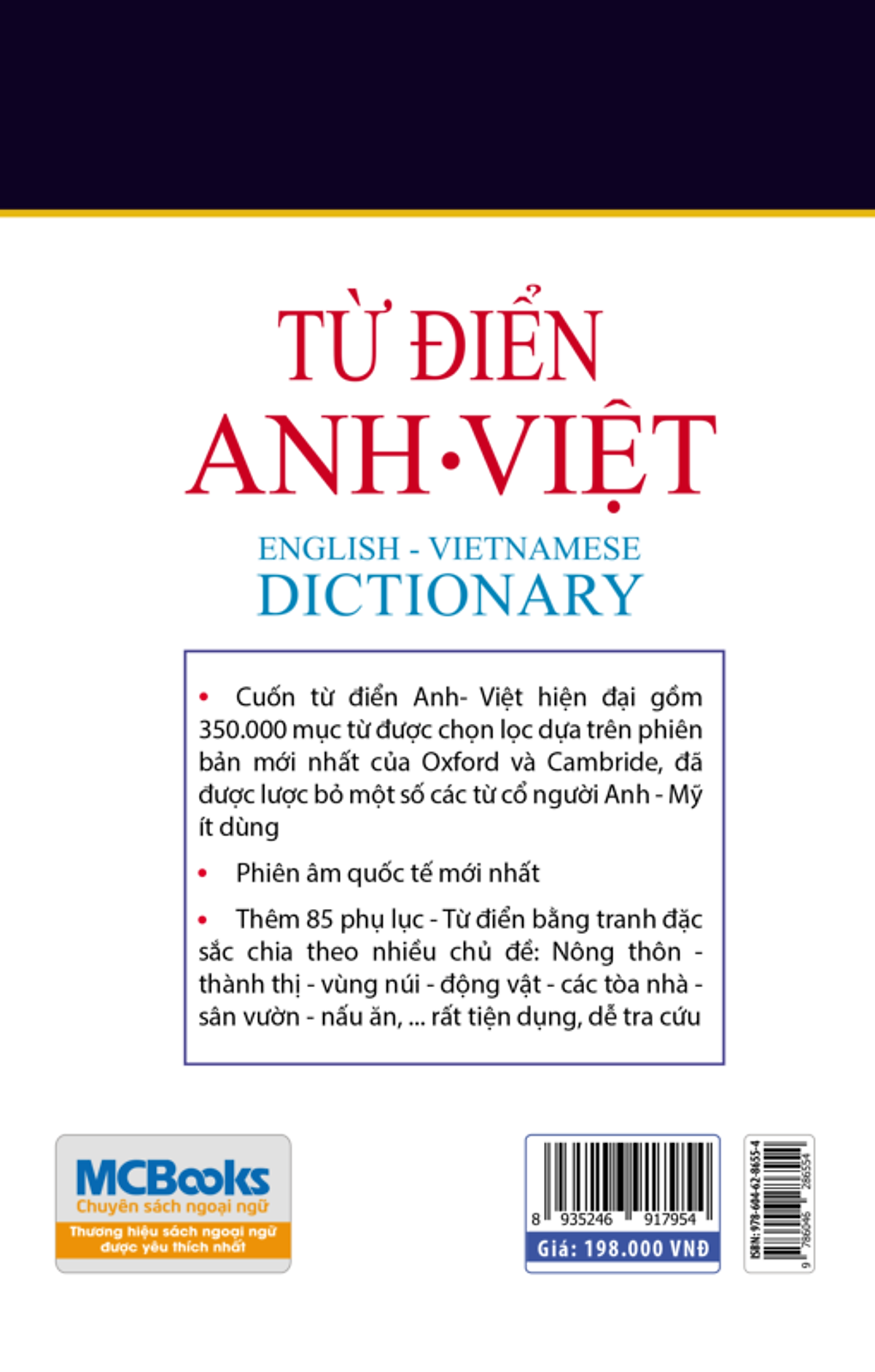 Từ điển Anh – Anh- Việt (bìa mềm trắng) - TKBooks 