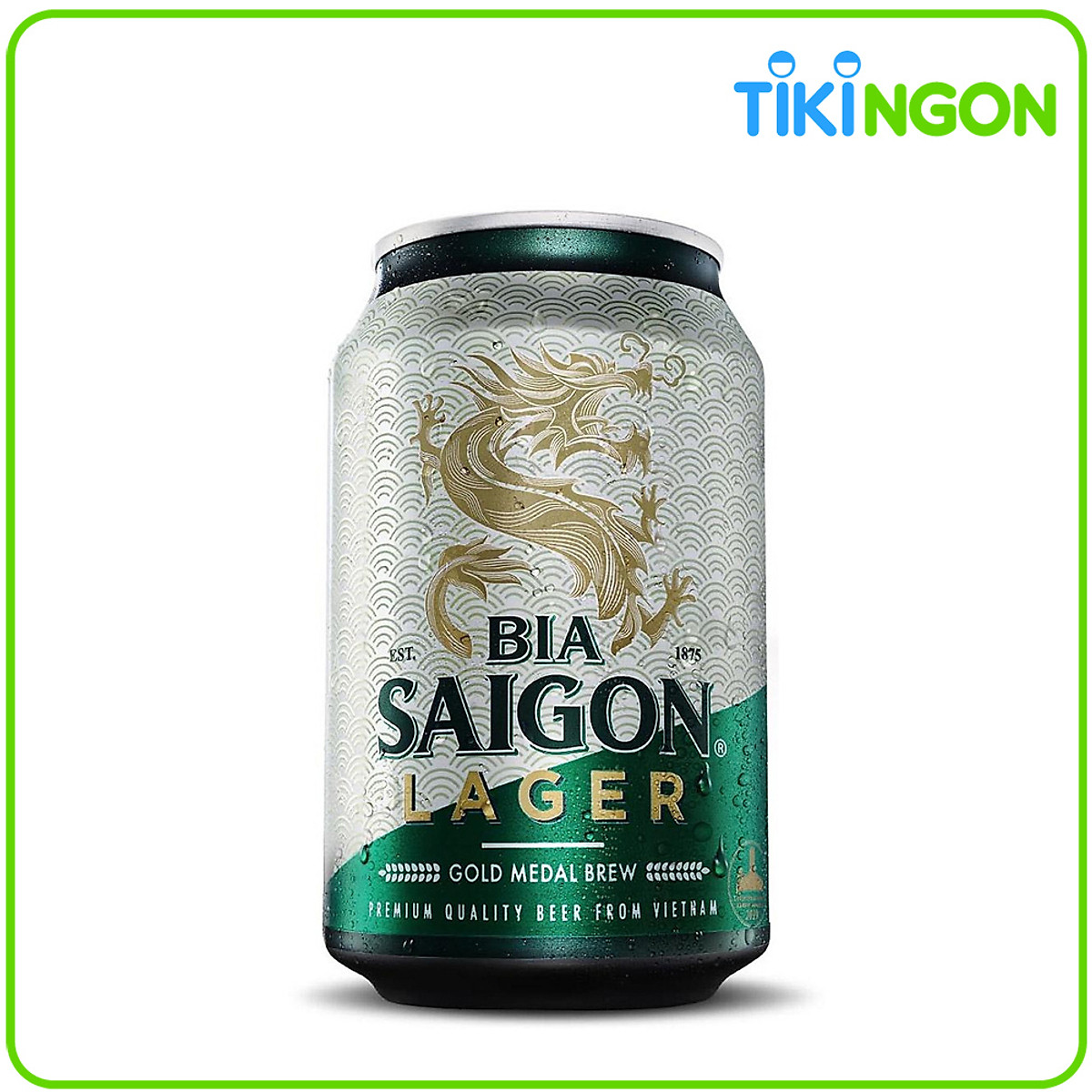 Lon bia Saigon Lager 330ml - Bia, cider