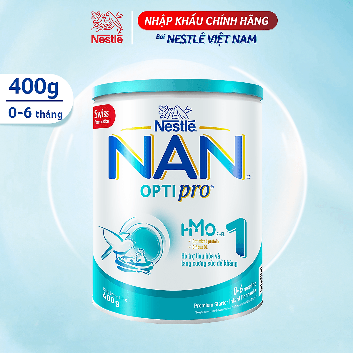 Sữa Bột Nestlé NAN OPTIPRO HM-O 1 400g