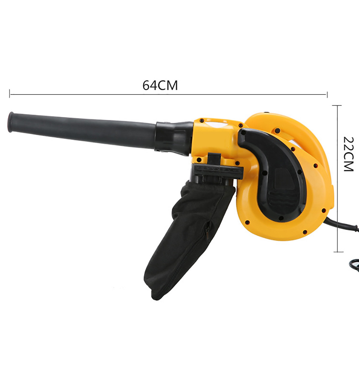 Máy Thổi Hút Bụi  Cầm Tay ABG Công Suất Lớn 1050W Máy Vừa Thổi Vừa Hút Công Nghiệp Đa Năng Ứng Dụng Nhiều Trong Các Xưởng Mộc, Vệ Sinh Máy Móc (GIAO MÀU NGẪU NHIÊN) – Hàng Chính Hãng