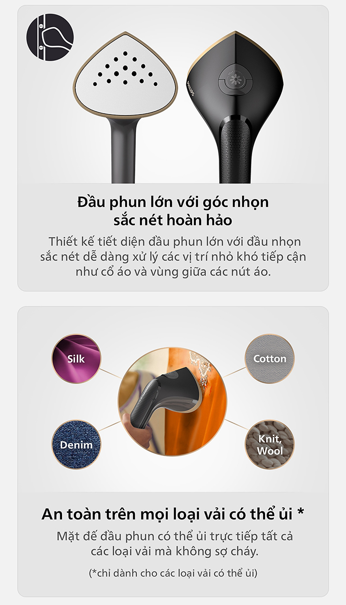Bàn Ủi Hơi Nước Trụ Đứng Philips STE3170 /80 Có Cầu Ủi StyleBoard nghiêng, Premium (2000W) - Hàng Chính Hãng