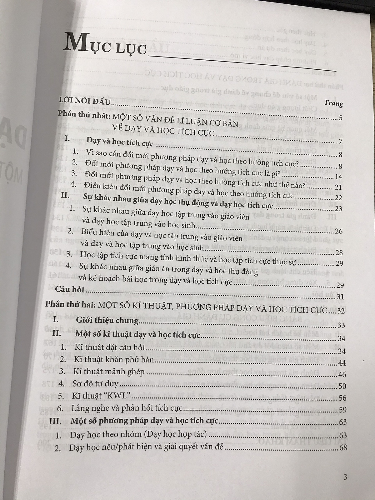 Dạy Và Học Tích Cực Một Số Phương Pháp Và Kĩ Thuật Dạy Học