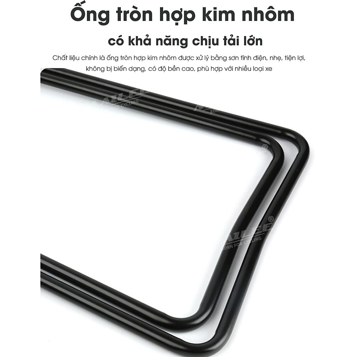 Giá đỗ xe đạp chân chóng cố định chữ U móc đỏ giúp dựng đứng xe đạp để sửa chữa/ bảo dưỡng, khung kim loại, móc nhựa ABS (1 cỡ có điều chỉnh) - Mai Lee