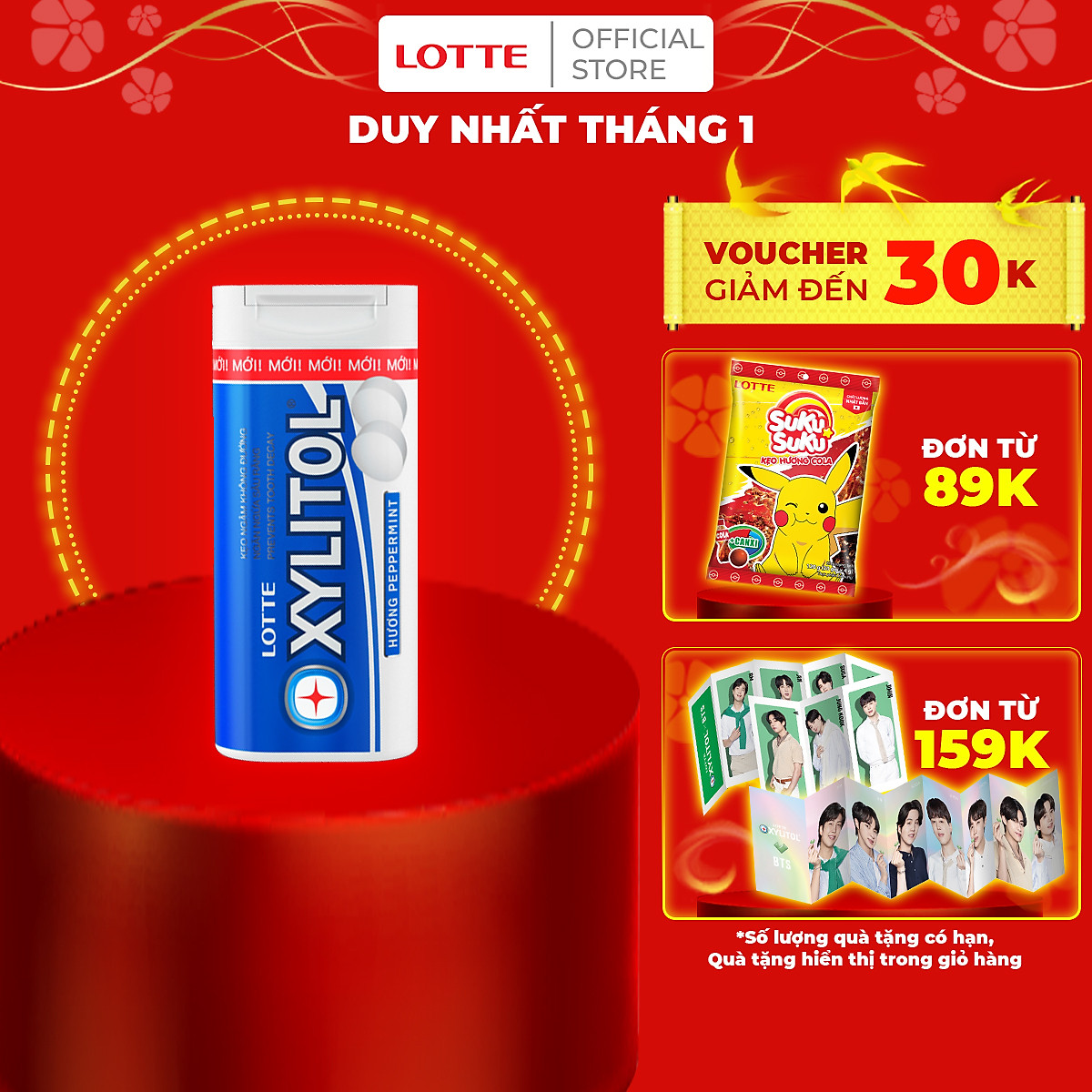Mua Kẹo ngậm không đường Lotte Xylitol hương Peppermint 20,88 g tại