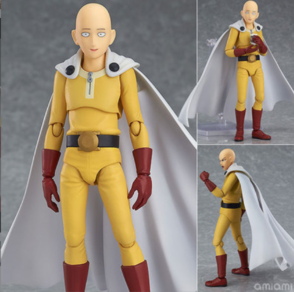 Mô Hình Khớp Nhân Vật Saitama One Punch Man Có 3 Mặt 15Cm - Mô Hình Nhân Vật