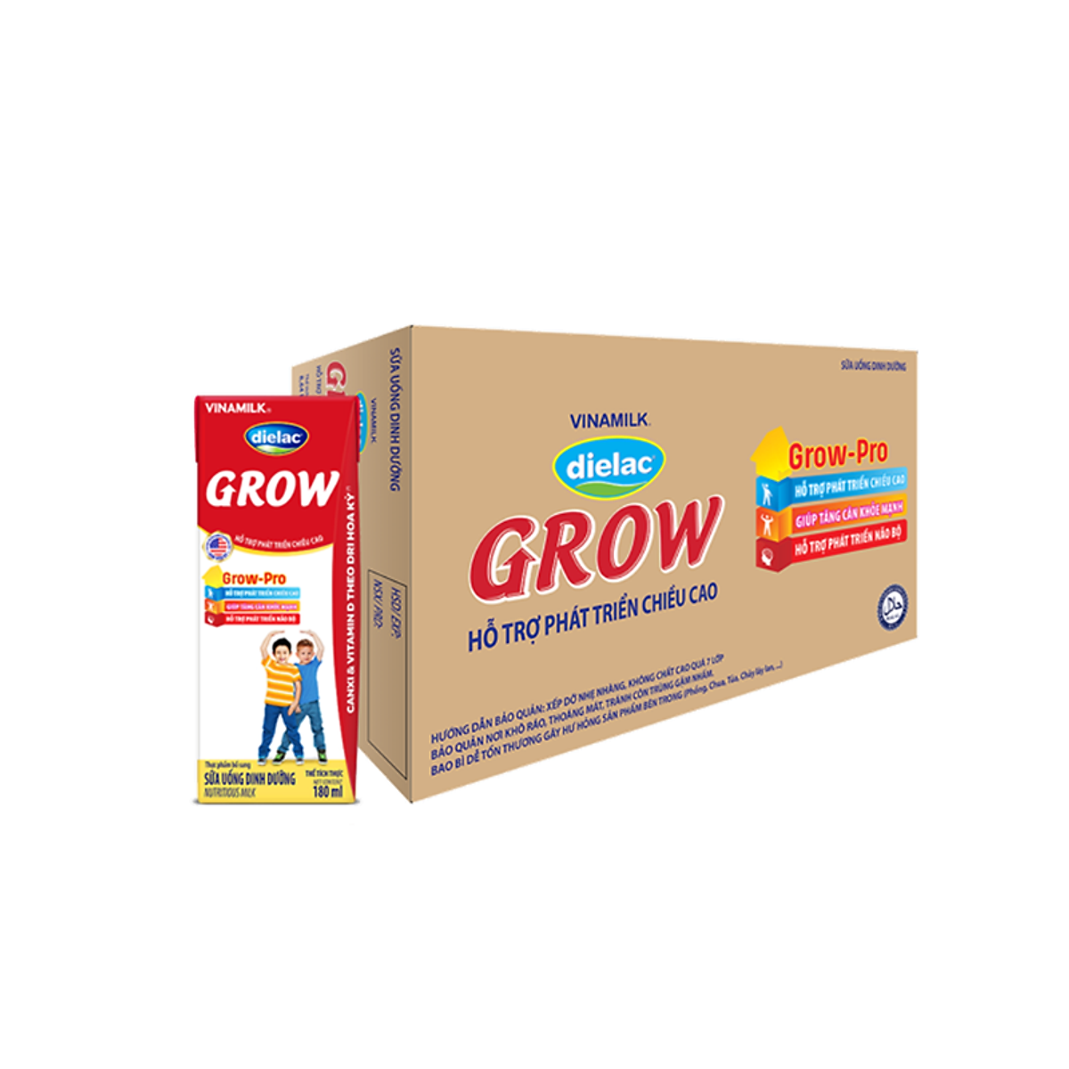 Thùng 48 Hộp Sữa Bột Pha Sẵn Vinamilk Dielac Grow 110ml