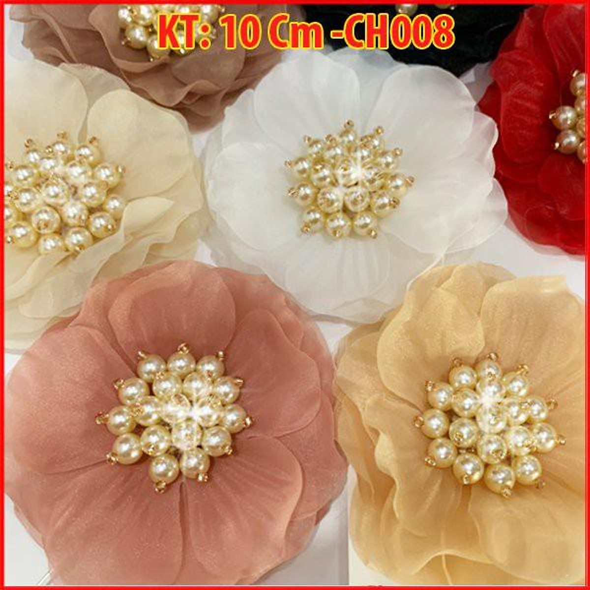 Tag Trâm Cài Áo Hoa Voan Kiểu Phụ Kiện Cài Áo Dành Cho Nữ Sang Trọng