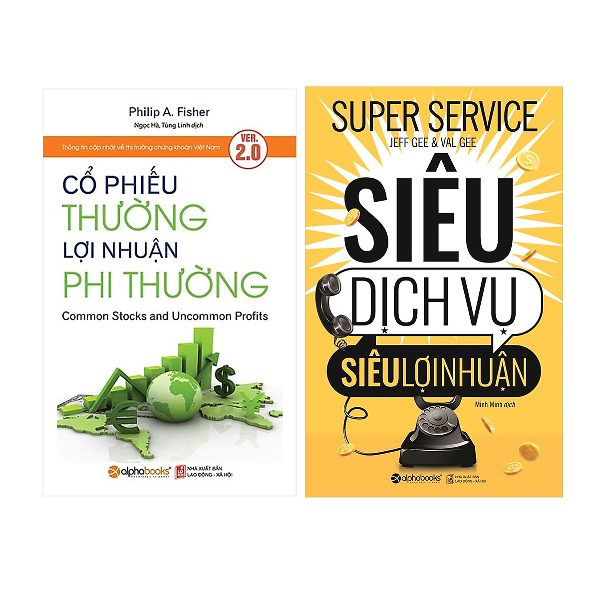 Combo Sách Đầu Tư : Cổ Phiếu Thường, Lợi Nhuận Phi Thường + Siêu Dịch Vụ, Siêu Lợi Nhuận