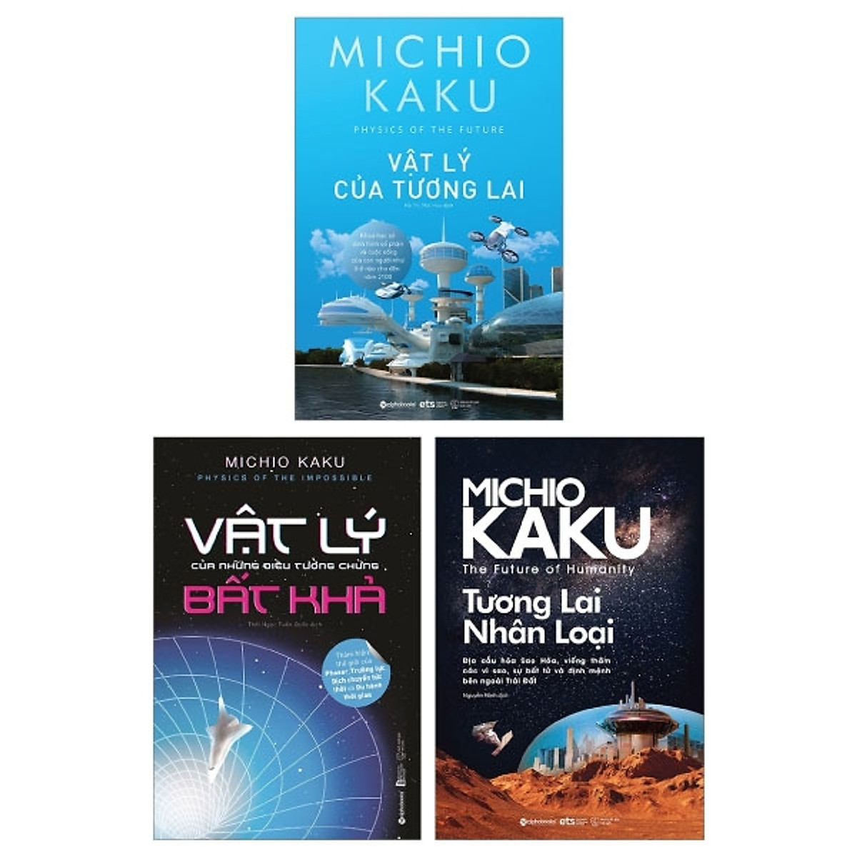 Combo Vật Lý Của Những Điều Tưởng Chừng Bất Khả + Vật Lý Của Tương Lai + Tương Lai Nhân Loại (Bộ 3 Cuốn)