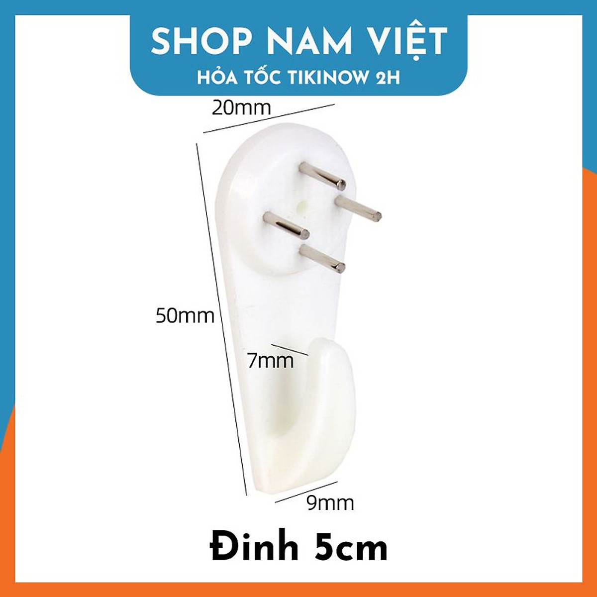 Đinh 4 Chân Đóng Tường Không Cần Khoan Treo Tranh, Giá Đỡ Khung Tranh