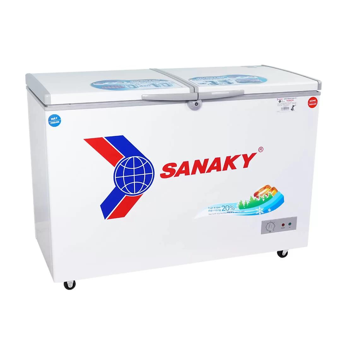 Tủ Đông Dàn Đồng Sanaky VH-4099W1 ( 2 Chế Độ Đông, Mát) (400L) - Hàng Chính Hãng