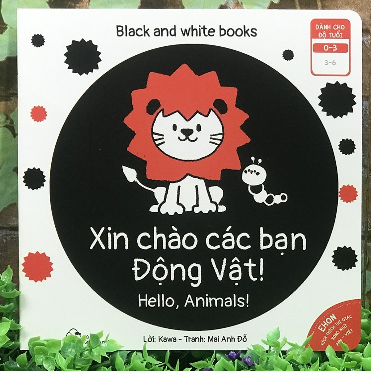 Combo 6 cuốn sách Ehon Song Ngữ Kích Thích Thị Giác Cho Bé 0-3 tuổi Black and White books