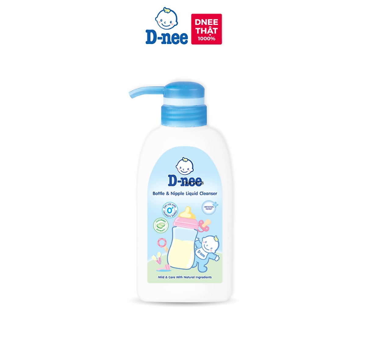 Nước rửa bình sữa D-nee Mild & Care chai 500ml
