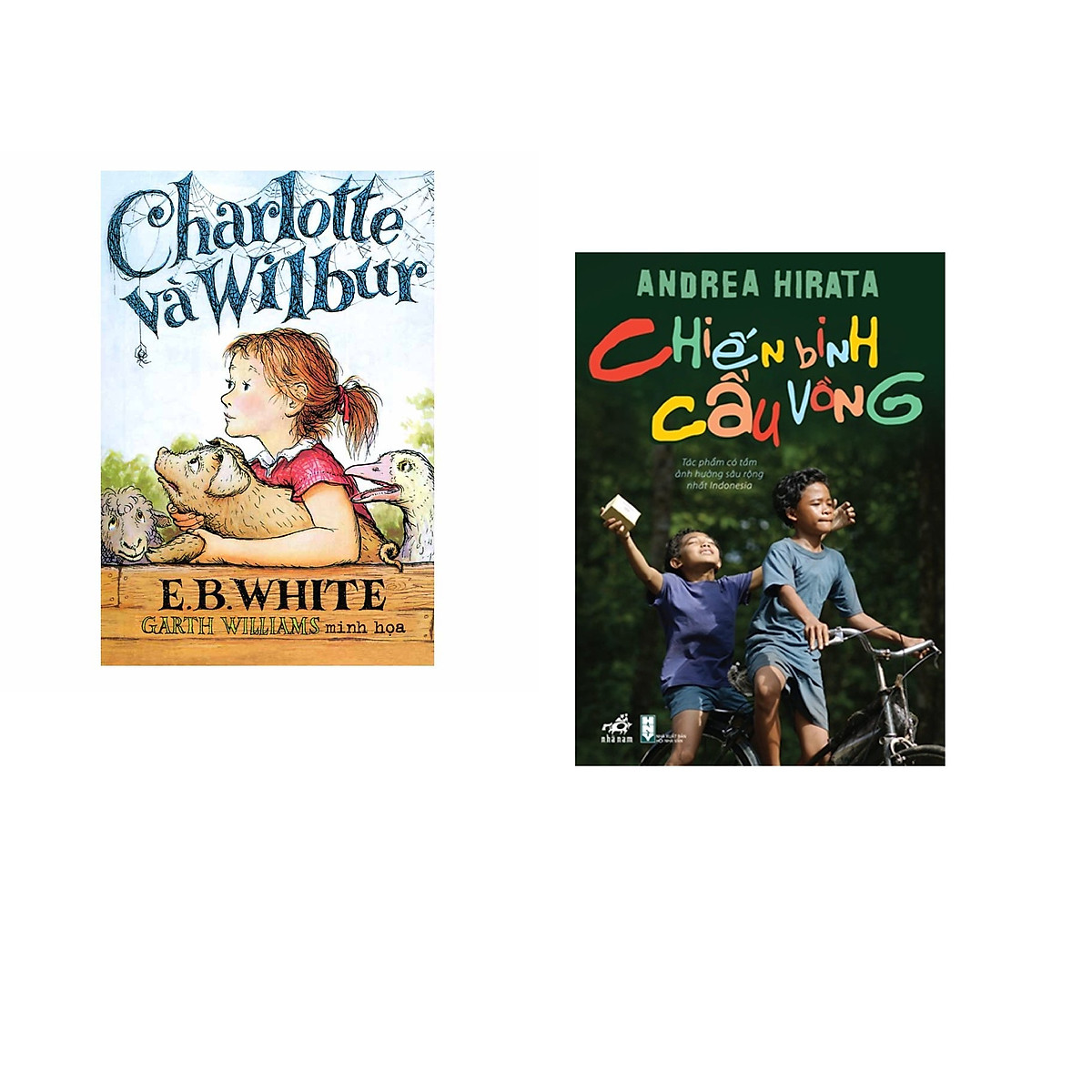 Combo 2 cuốn sách: Charlotte và Wilbur + Chiến binh cầu vồng