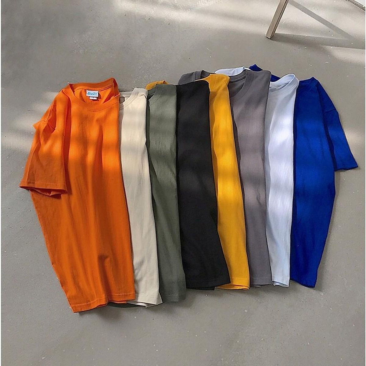 ÁO THUN TRƠN OVERSIZE ĐỦ MÀU UNISEX (16 Màu)