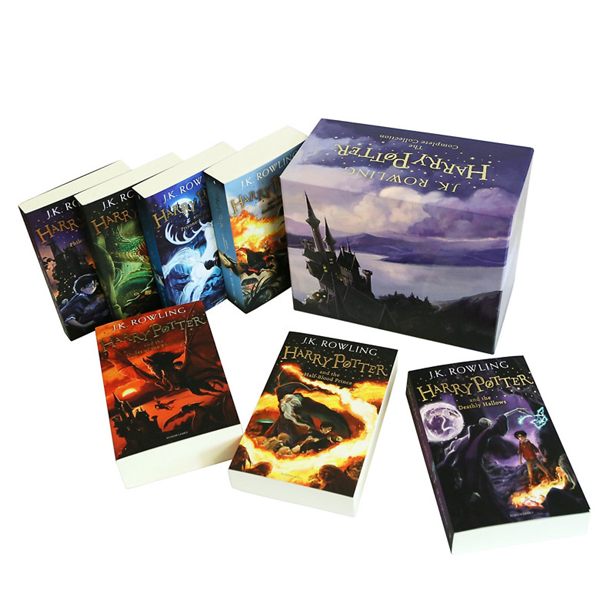 Harry Potter Box Set : Books # 1 to 7 - The Complete Collection Children - Bloomsbury UK Edition (Paperback) (English Book)