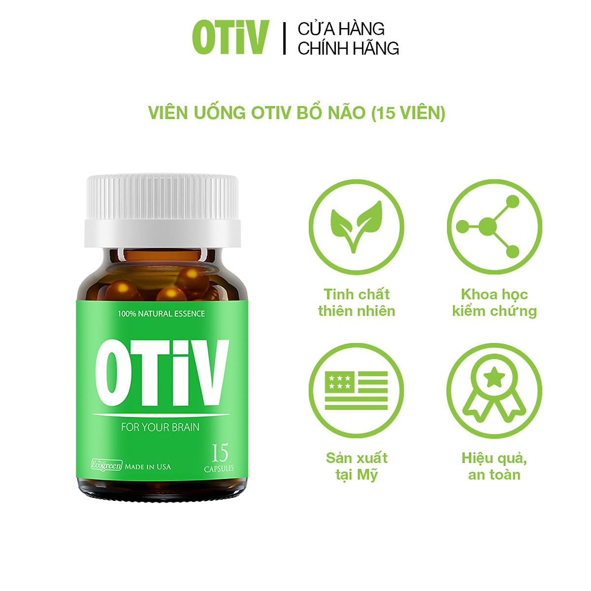 Viên uống OTIV bổ não (15 viên)