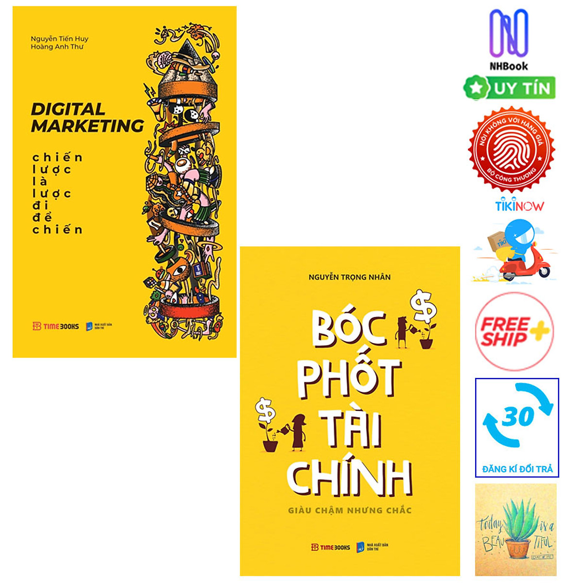 Combo Digital Marketing - Chiến Lược Là Lược Đi Để Chiến và Bóc Phốt Tài Chính - Giàu Chậm Nhưng Chắc ( Tặng Kèm Sổ Tay Xương Rồng)