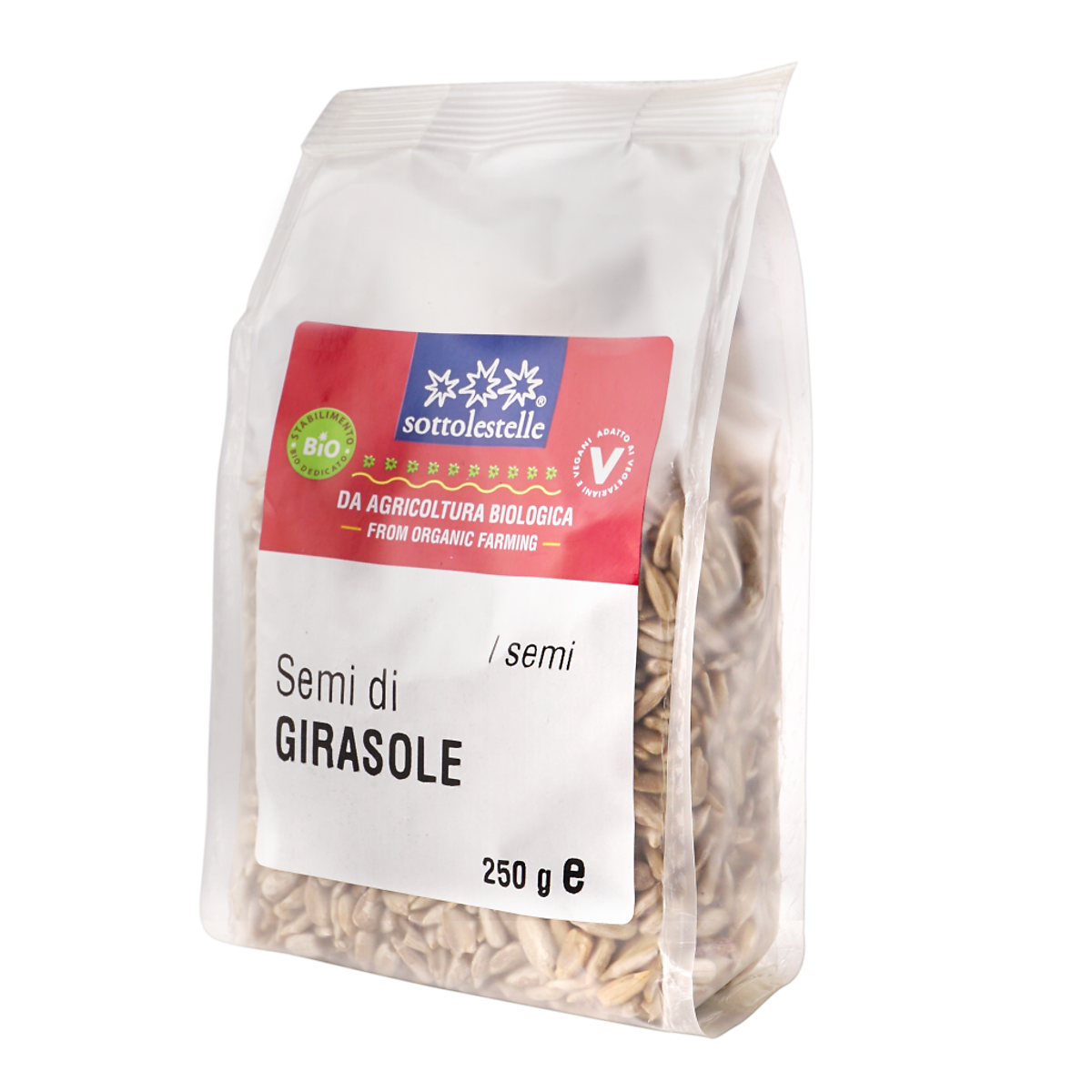 Hạt hướng dương hữu cơ đã bóc vỏ Sottolestelle 250g Organic Sunflower Seeds