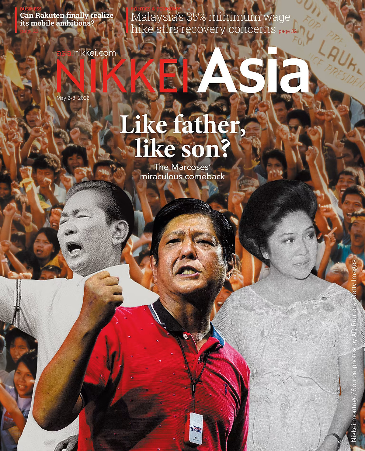  Nikkei Asian Review: Nikkei Asia - 2022: LIKE FATHER, LIKE SON? - 18.22 tạp chí kinh tế nước ngoài, nhập khẩu từ Singapore