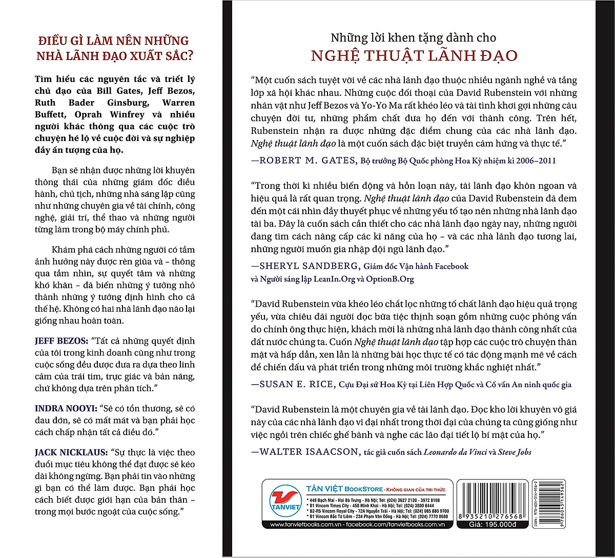 Nghệ Thuật Lãnh Đạo - Chân Dung Những CEO, Nhà Sáng Lập Và Những Người Thay Đổi Cuộc Chơi Vĩ Đại Nhất Thế Giới