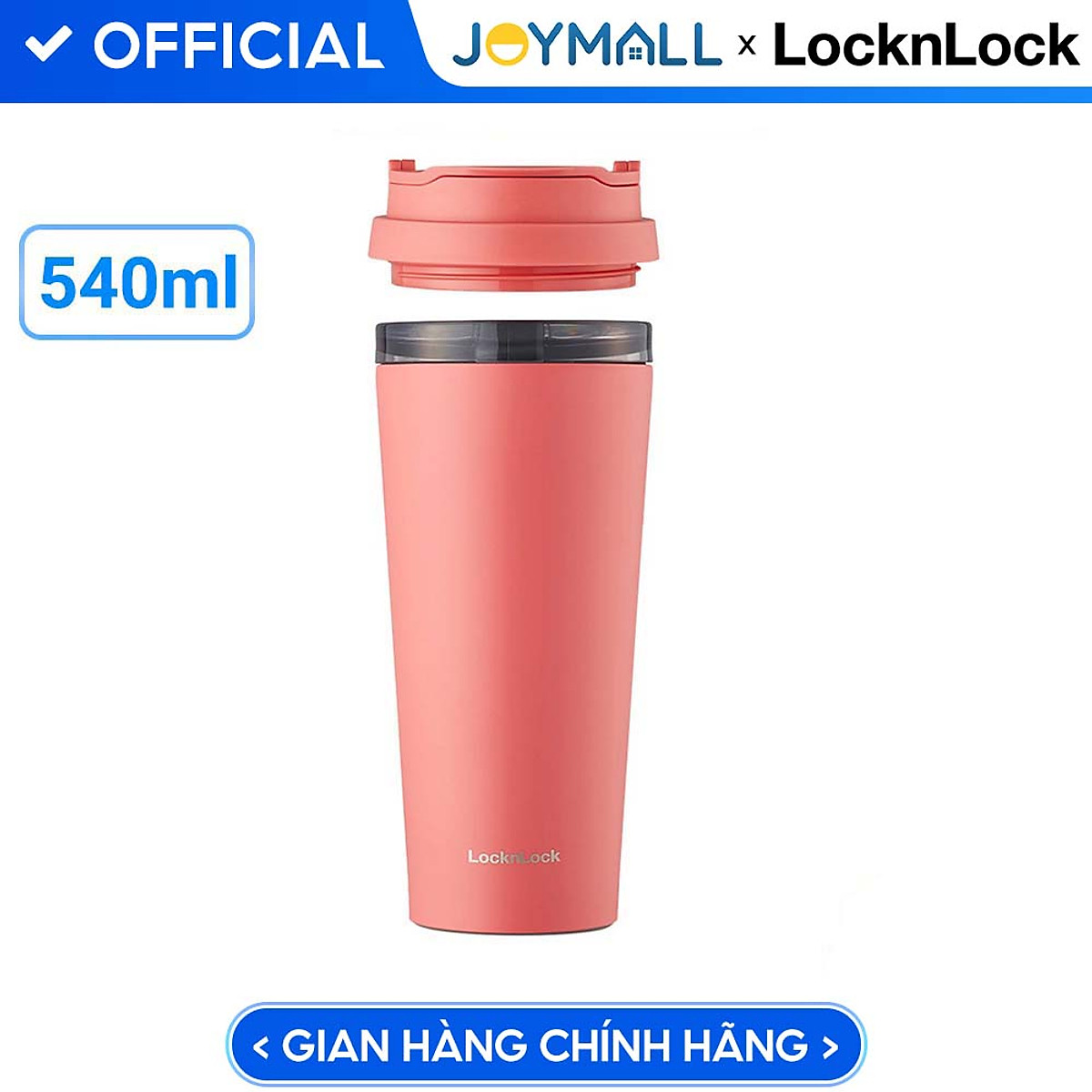 Bình giữ nhiệt LocknLock có 2 nắp thay thế New Clip Tumbler 540ml LHC4279