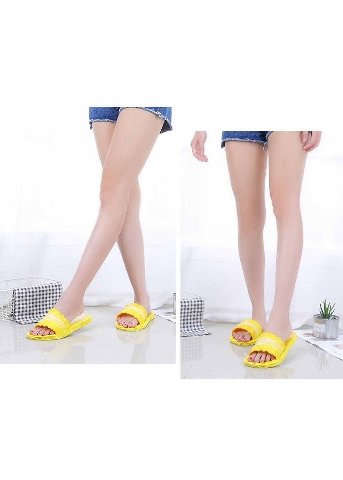 Dép bắp cải màu vàng size từ 36-41