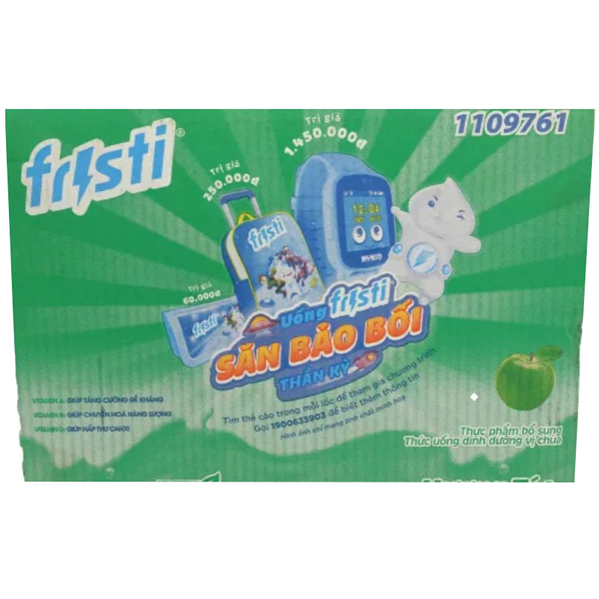 Thùng Fristi Hương Táo 48x80ml