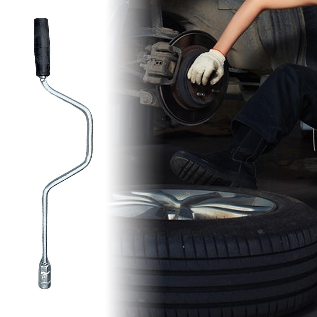 Jack Handle Crank Tool Lift Rod for SUV Car Jack Crank Lever Handle