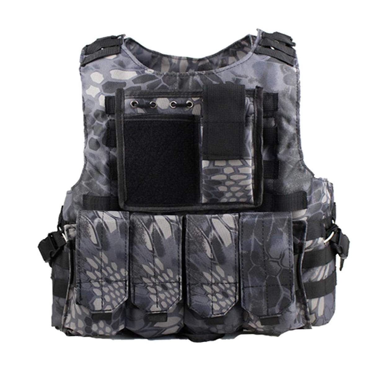 Military Tactical Vest with Holster for Airsoft Paintball Plate Carrier  Black  Ăn Uống Lành Mạnh
