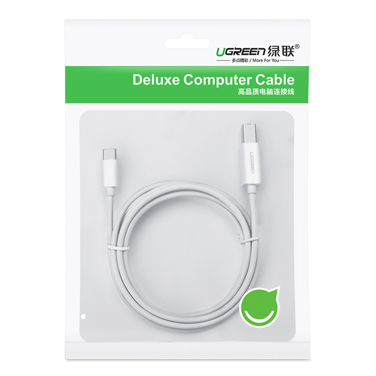 Dây cáp máy in Ugreen Type-C sang USB-B