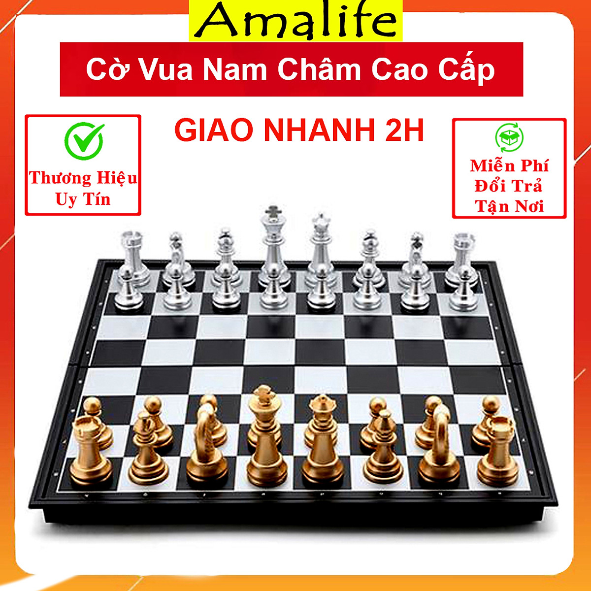 Cờ Vua Nam Châm Cao Cấp 25cm, 32cm, 36cm – Hàng Chính Hãng