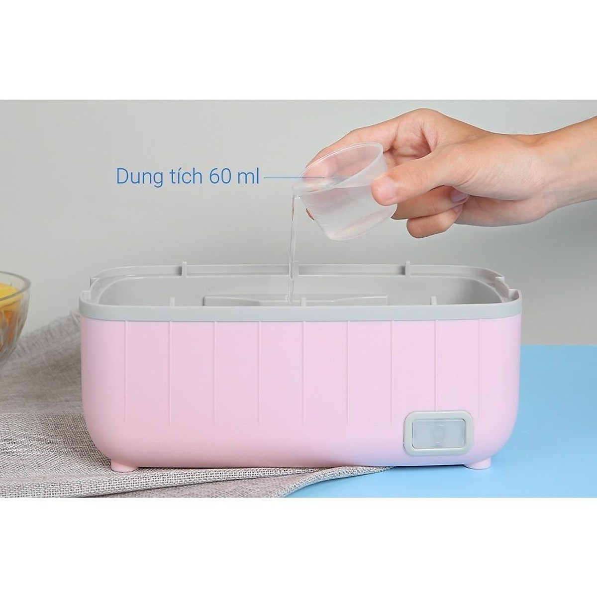 Hộp cơm cắm điện văn phòng UNIE UV hộp đựng cơm giữ nhiệt 2 tầng 4 ngăn inox