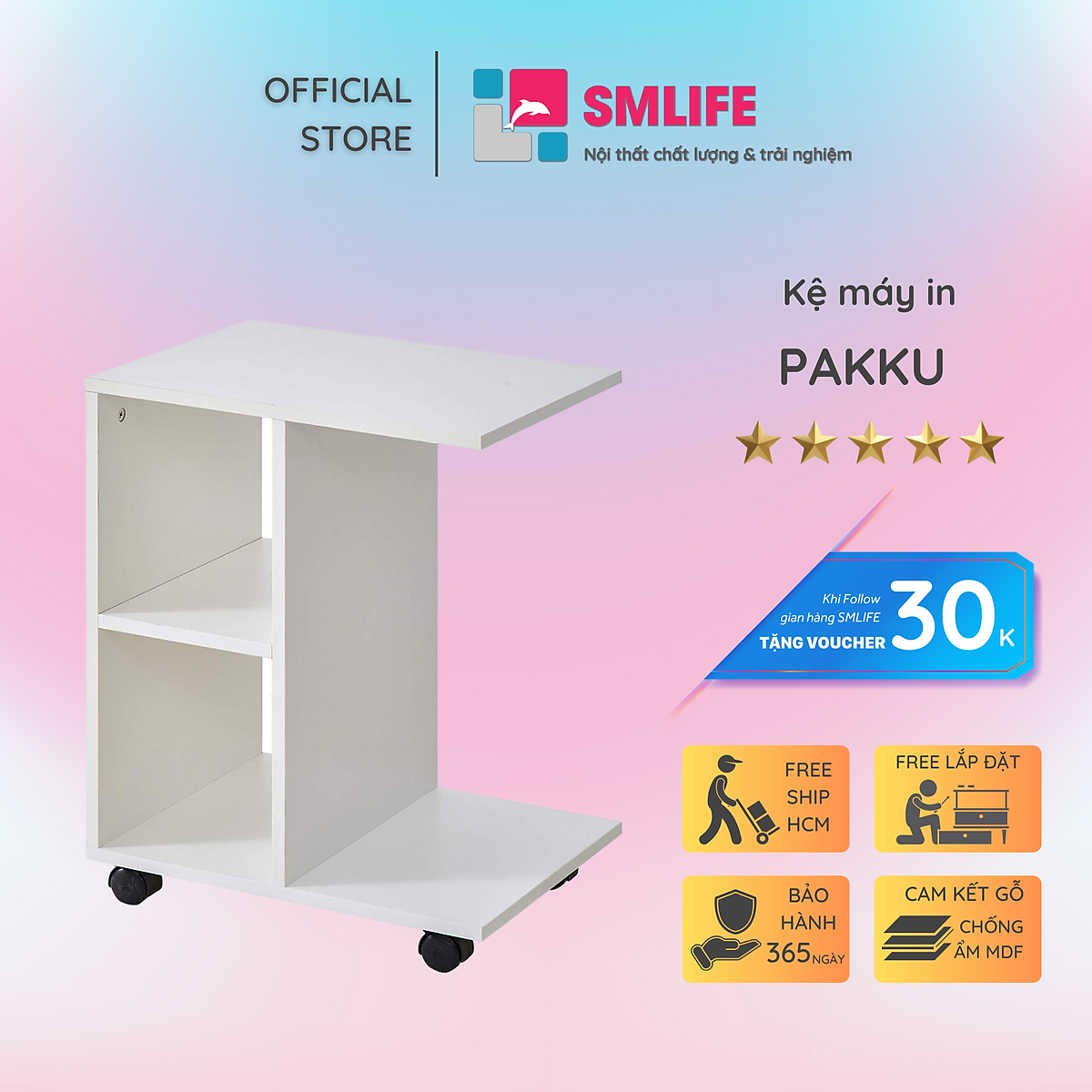 Kệ để máy in SMLIFE Pakku