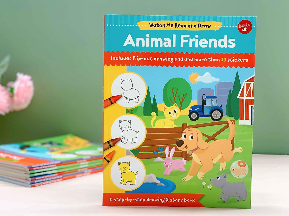 Watch Me Read and Draw: Animal Friends : A step-by-step drawing & story book