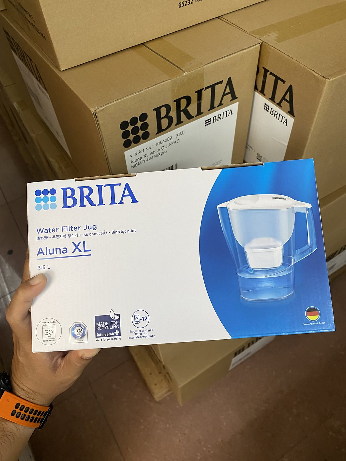 Bình Lọc Nước BRITA Aluna XL White - 3.5L (Kèm Maxtra Pro)