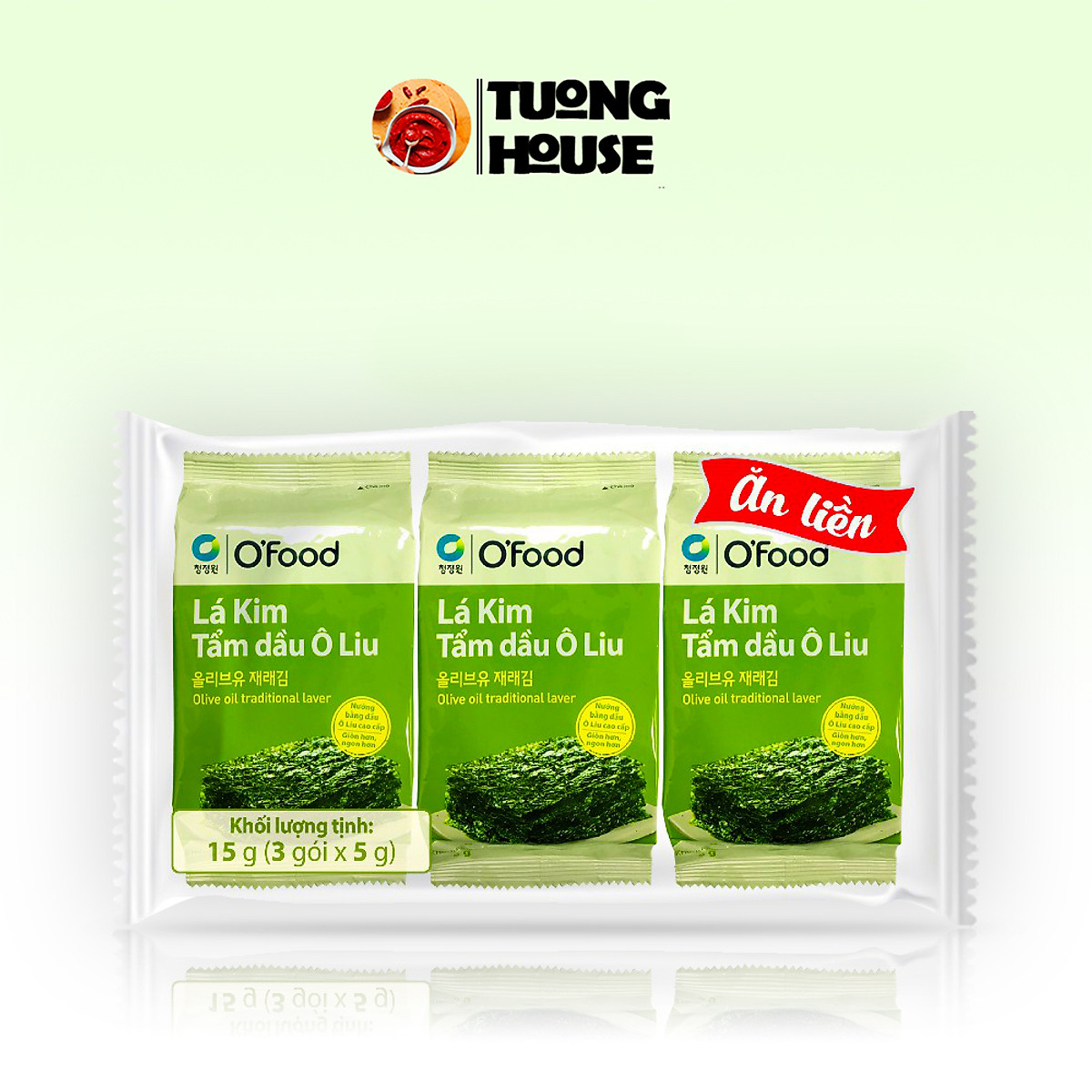 Rong Biển Lá kim Olive Hàn Quốc lốc 3 gói 15g - Rong biển, nấm ...