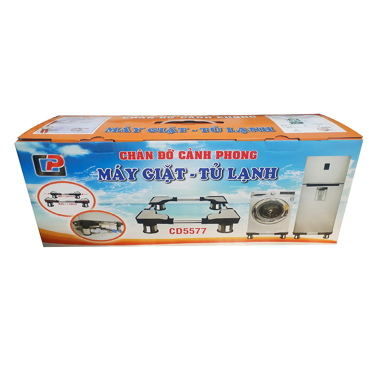 Mua Chân Đỡ Máy Giặt Tủ Lạnh Cảnh Phong CD5577 ( Chân Inox 55-77cm) tại Cty  Cảnh Phong