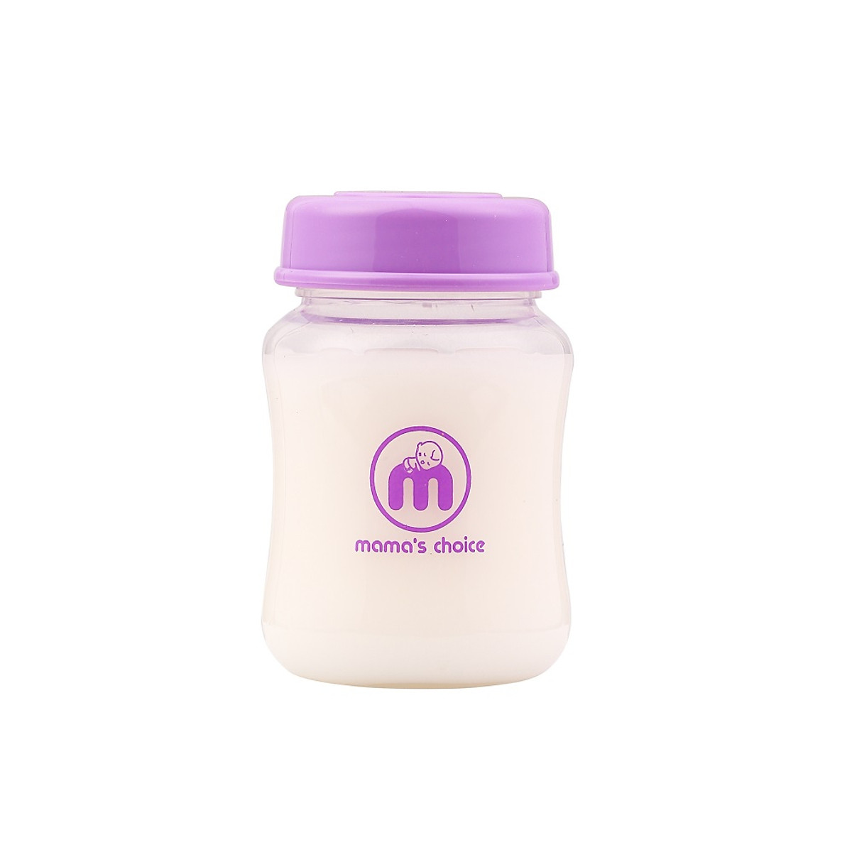 Bình trữ sữa cổ rộng Mama's Choice 180ml | Bình sữa đa năng cho mẹ và bé | Đựng sữa mẹ, sữa bột cho bé | Hàng chính hãng