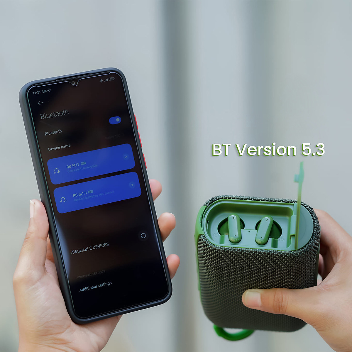 Loa bluetooth mini Remax RB M17 Loa nghe nhạc không dây kèm tai nghe bluetooth pin trâu hỗ trợ thẻ nhớ TF USB cổng AUX - Hàng Chính Hãng Remax Bảo Hành 12 Tháng