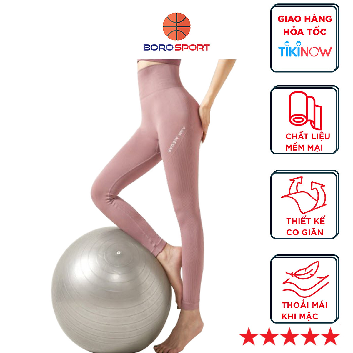 Quần legging nữ CLEACCO tập gym, quần yoga chất vải Dệt thoáng mát , co giãn 4 chiều
